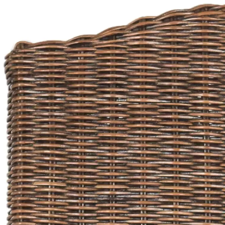 Dining Chairs-Kirklands Home Camelback Wicker Dining Chairs, Set of 2 Brown