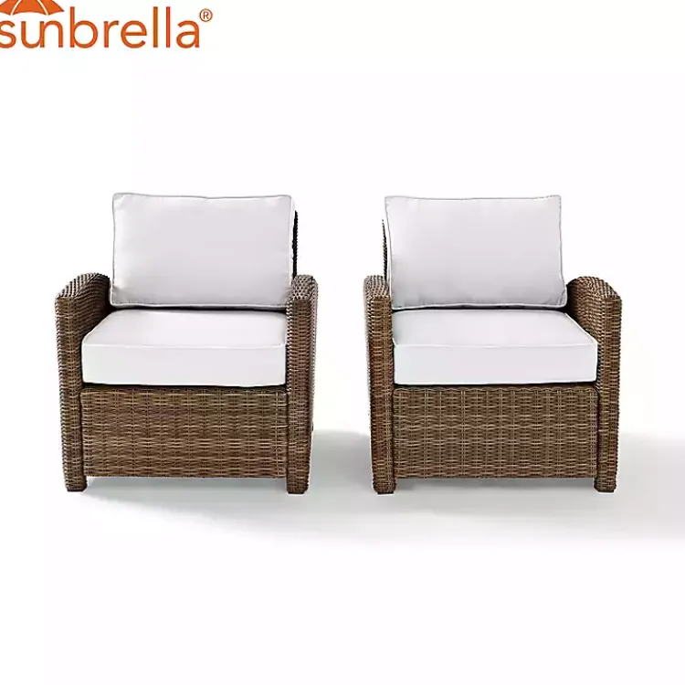 Outdoor Seating-Kirklands Home Bren 2-pc. Chair Set with Sunbrella Cushions Brown
