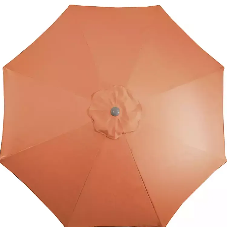 Outdoor Accent Furniture-Kirklands Home Orange Tilt Hand Crank Outdoor Umbrella