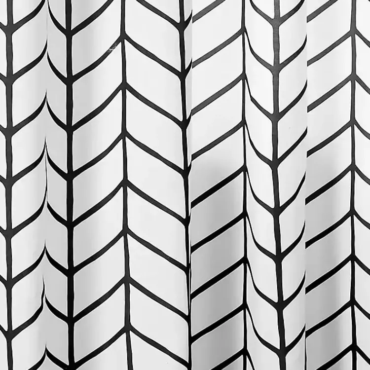 Curtains & Drapes-Kirklands Home Chevron 2-pc. Curtain Panel Set, 84 in. Black