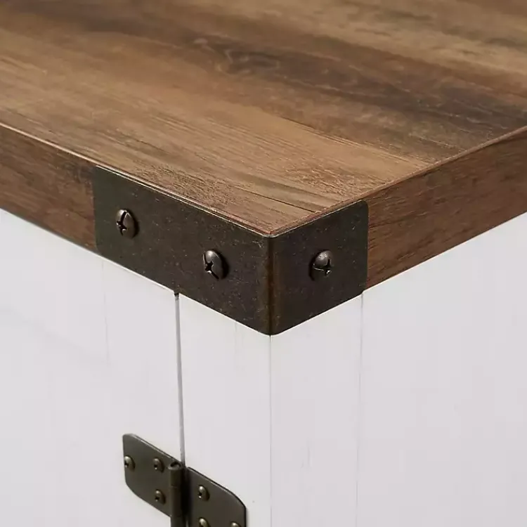 Tv Stands & Media Consoles-Kirklands Home Oak Farmhouse Double Door TV Stand