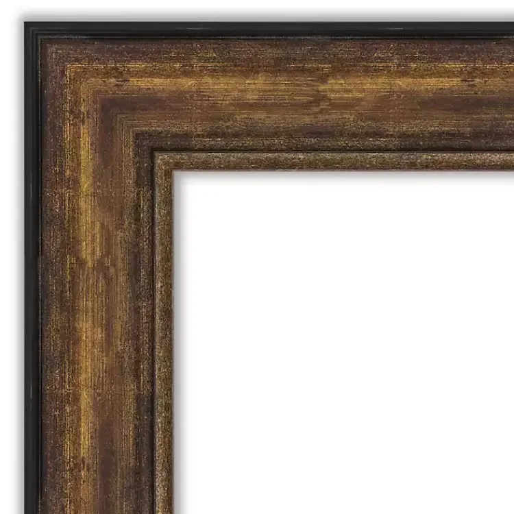 Decorative Mirrors-Kirklands Home Bronze Frame Beveled Mirror, 35.5x29.5 in.