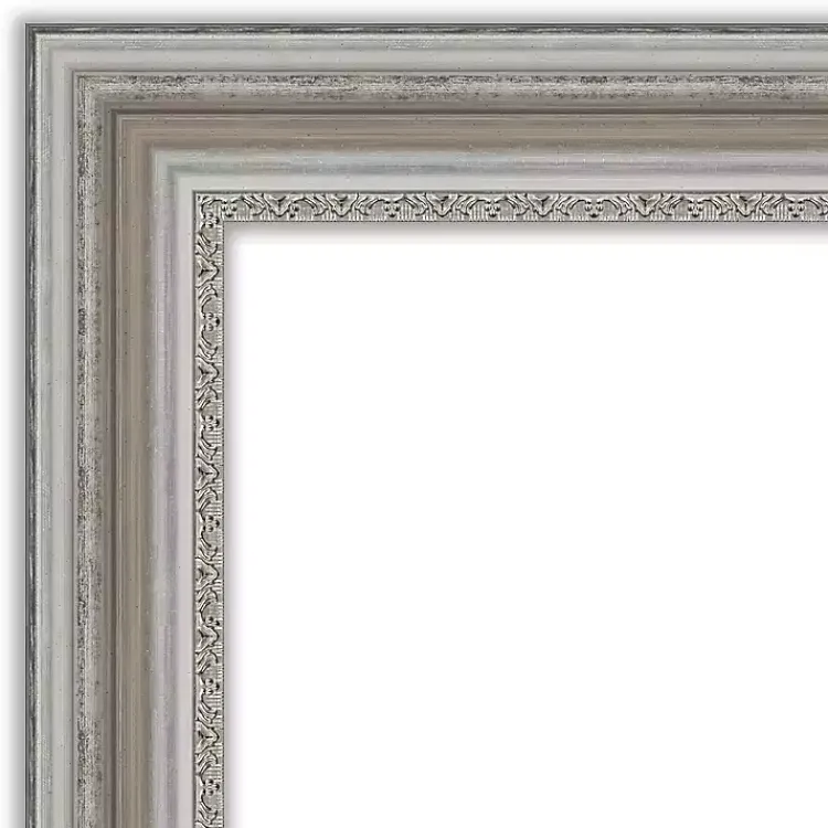 Decorative Mirrors-Kirklands Home Silver Patina Scallop Framed Mirror, 30x42 in.