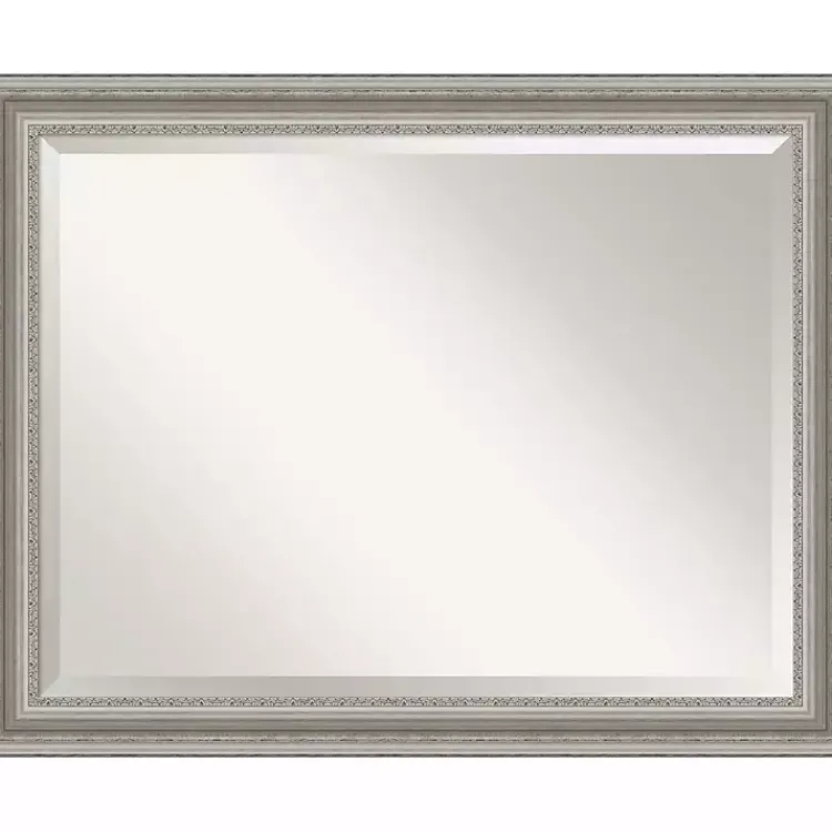 Decorative Mirrors-Kirklands Home Silver Patina Scallop Framed Mirror, 35x45 in.