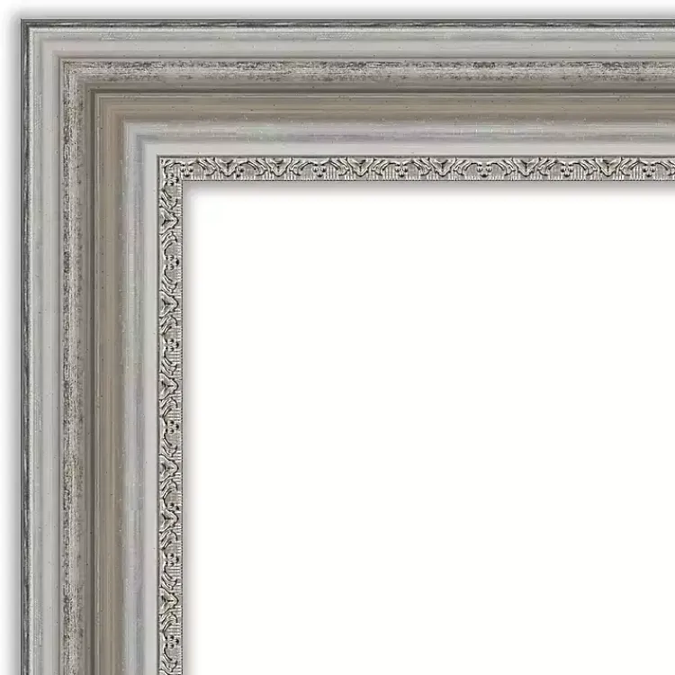 Decorative Mirrors-Kirklands Home Silver Patina Scallop Framed Mirror, 35x45 in.
