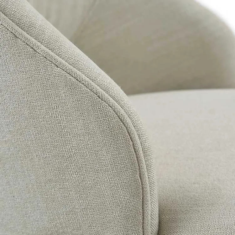 Bar Stools & Counter Height Stools-Kirklands Home Cream Open Back Swivel Base Counter Stool White