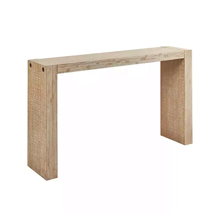 Console Tables-Kirklands Home Natural Wood Frame Console Table