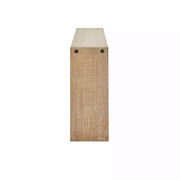 Console Tables-Kirklands Home Natural Wood Frame Console Table