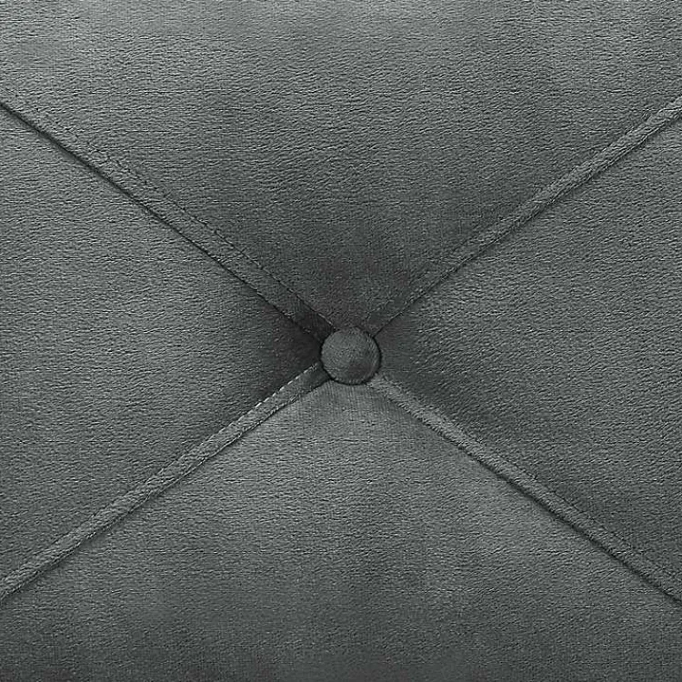 Sofas & Loveseats-Kirklands Home Dark Kelly Microfiber Rolled Arm Loveseat Gray