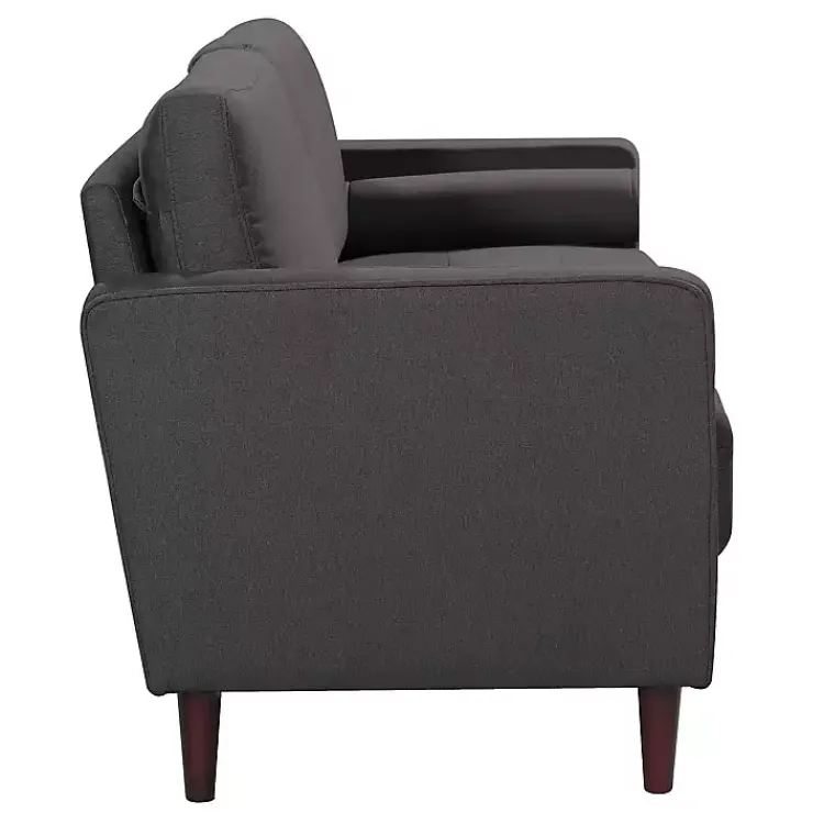 Sofas & Loveseats-Kirklands Home Heather Chelsea Modern Loveseat Gray