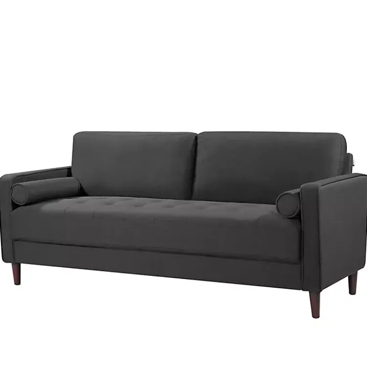 Sofas & Loveseats-Kirklands Home Heather Chelsea Modern Sofa Gray