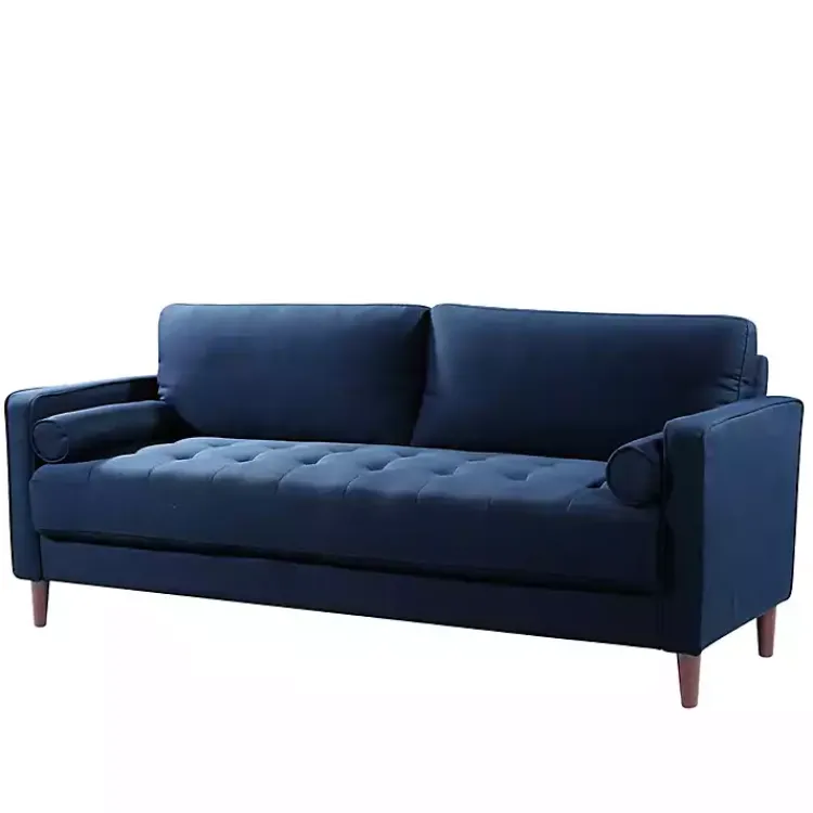 Sofas & Loveseats-Kirklands Home Navy Chelsea Modern Sofa Blue