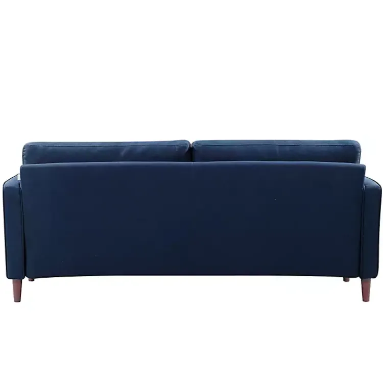 Sofas & Loveseats-Kirklands Home Navy Chelsea Modern Sofa Blue