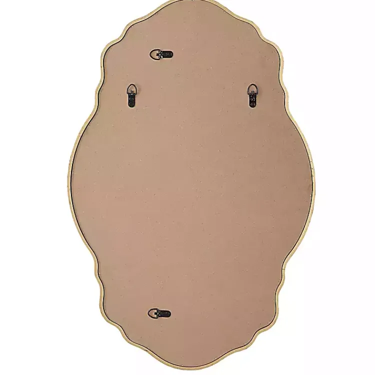 Decorative Mirrors-Kirklands Home Gold Curved Beveled Frame Mirror