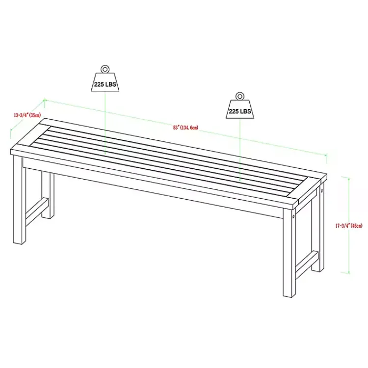 Outdoor Dining-Kirklands Home Dark Wood Slat Back 4-pc. Outdoor Dining Set Brown