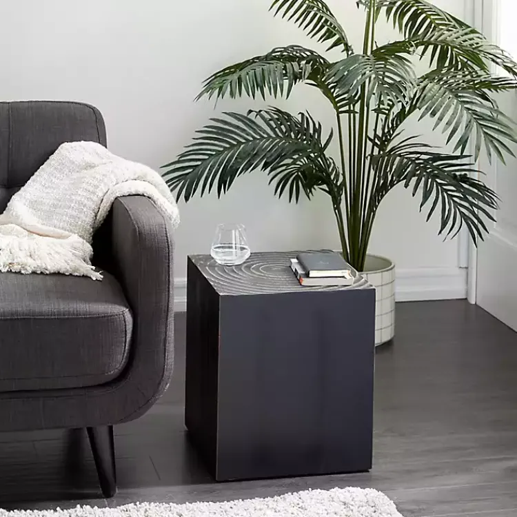 Accent & End Tables-Kirklands Home Wood Square Accent Table Black