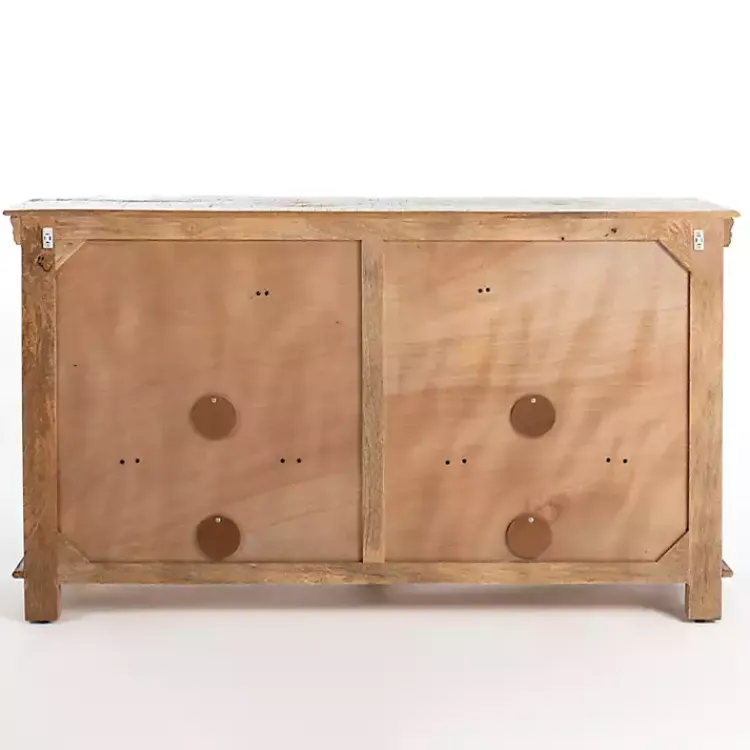 Cabinets & Sideboards-Kirklands Home Easton Mango Wood 4-Door Cabinet