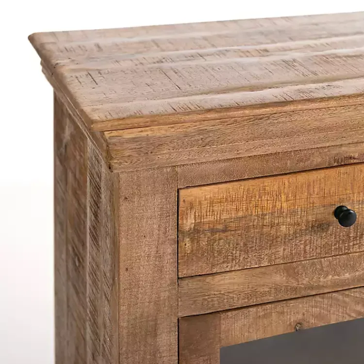 Cabinets & Sideboards-Kirklands Home Easton Mango Wood 4-Door Cabinet