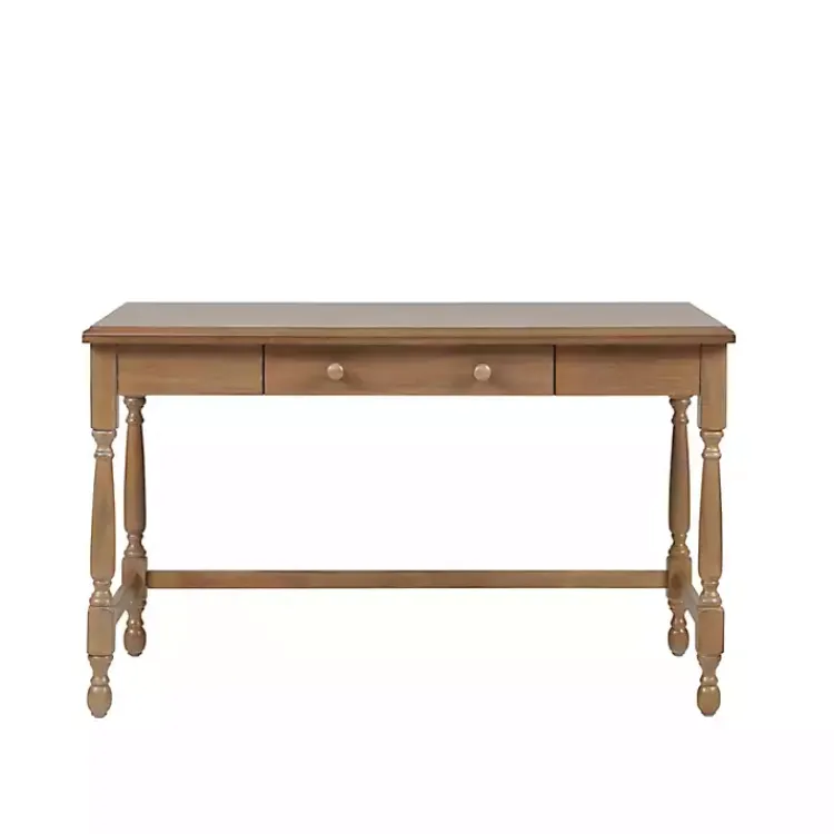Office Furniture-Kirklands Home Martha Stewart Natural Wood Turned Legs Desk
