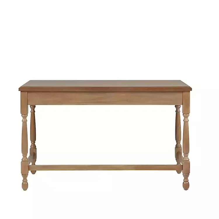 Office Furniture-Kirklands Home Martha Stewart Natural Wood Turned Legs Desk