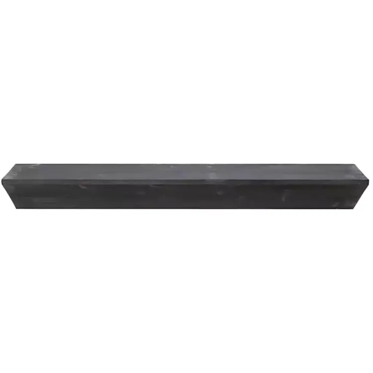 Shelves-Kirklands Home Black Wedge Wood Large Floating Shelf