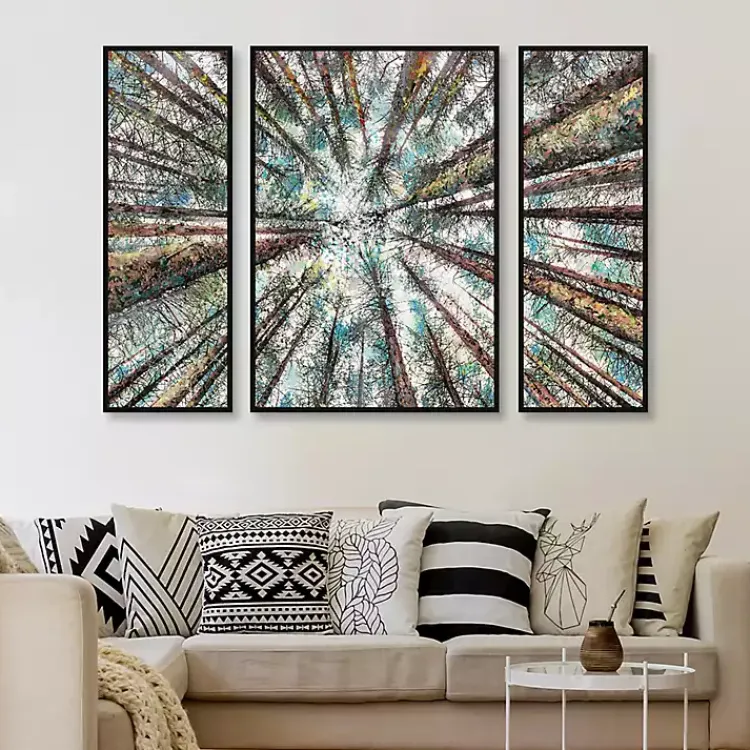 Canvas Art-Kirklands Home Spring Heights Framed Canvas Art Prints, Set of 3 Multi