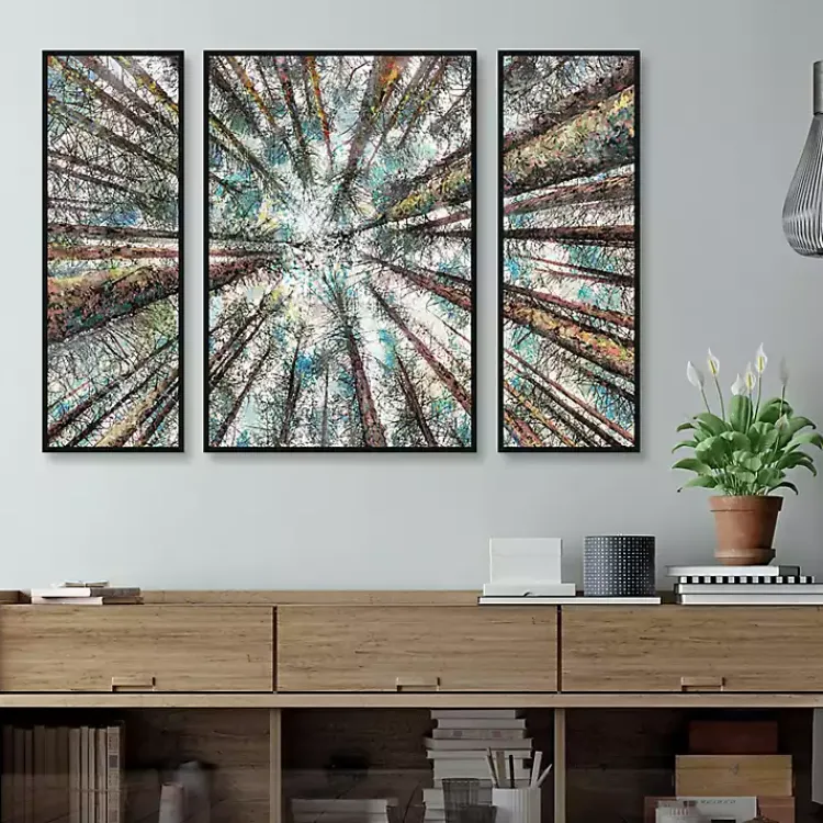 Canvas Art-Kirklands Home Spring Heights Framed Canvas Art Prints, Set of 3 Multi