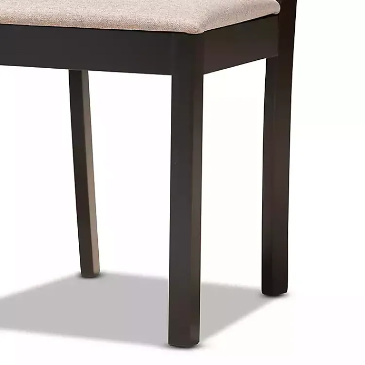 Dining Tables-Kirklands Home Sandy Beige Diamond Back 7-pc. Dining Set