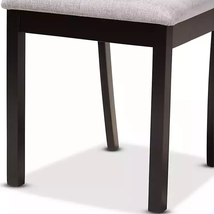 Dining Tables-Kirklands Home Dark Wooden Interlocked Base 5-pc. Dining Set