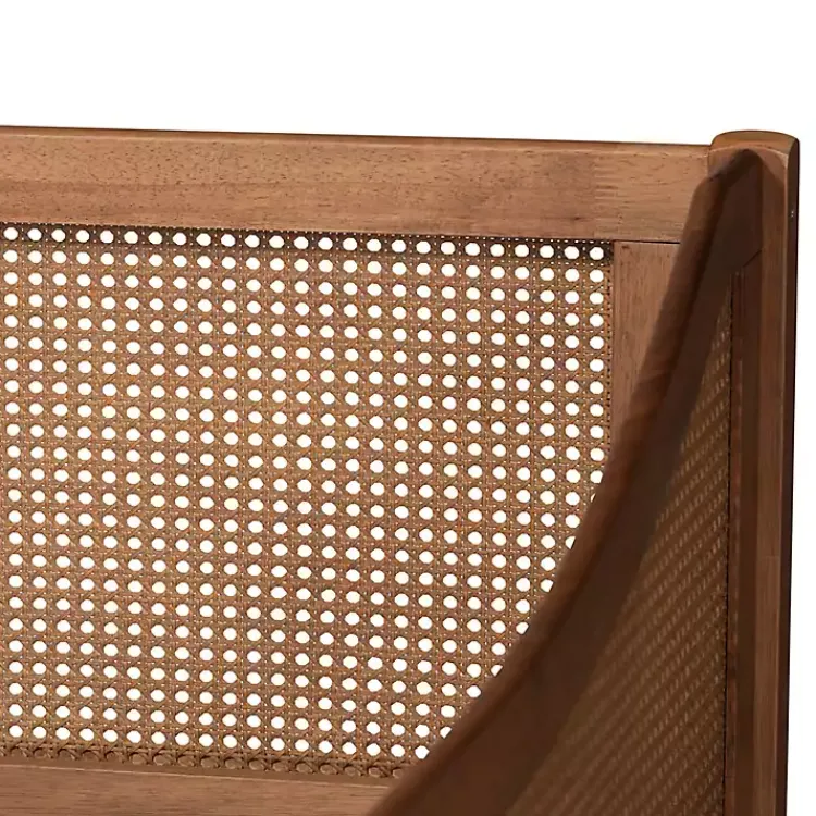 Beds & Headboards-Kirklands Home Walnut Wood and Rattan Twin Daybed Brown