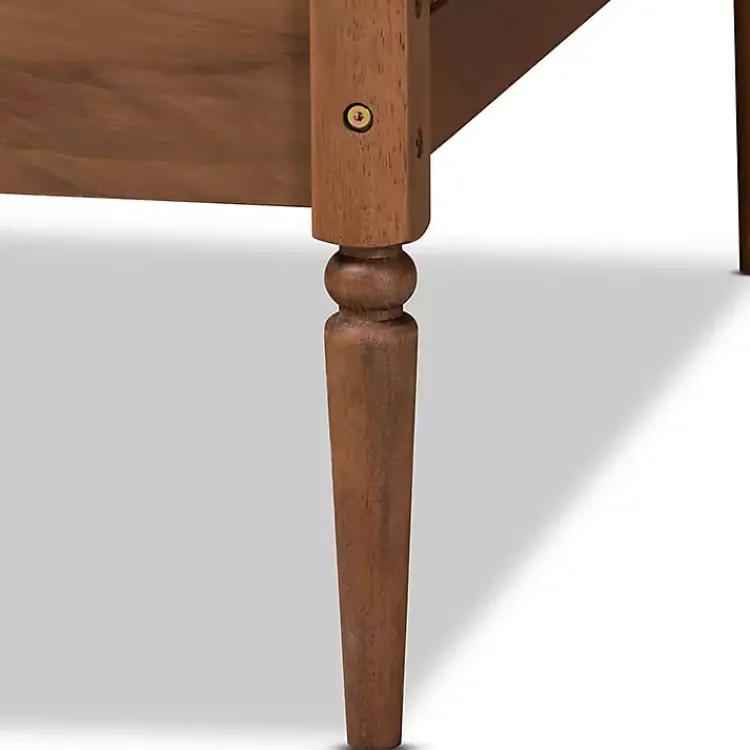 Beds & Headboards-Kirklands Home Walnut Wood and Rattan Twin Daybed Brown