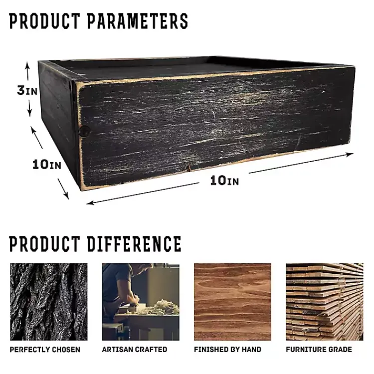 Shelves-Kirklands Home Black LED Floating Shelf with Remote, 10 in.