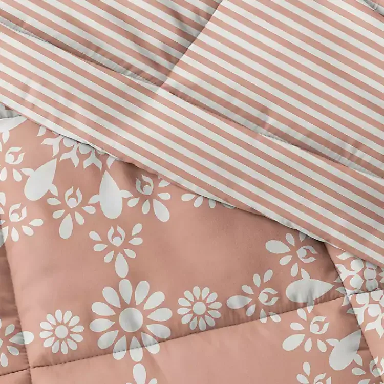 Comforters-Kirklands Home Clay Daisy Medallion King 3-pc. Comforter Set Orange