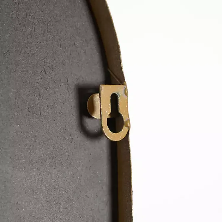 Decorative Mirrors-Kirklands Home Antique Gold Metal Ornate Arch Wall Mirror