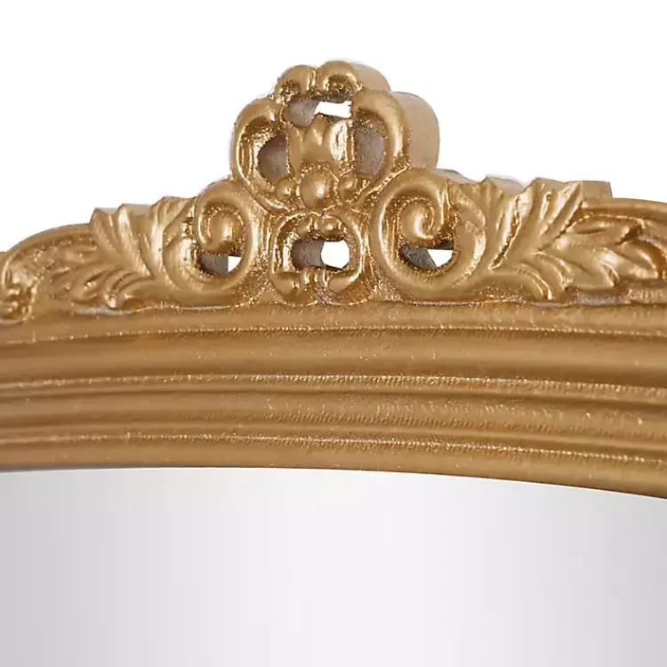 Decorative Mirrors-Kirklands Home Antique Brass Ornate Filigree Mirror