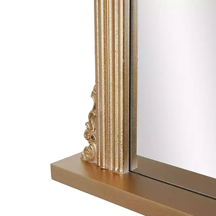 Decorative Mirrors-Kirklands Home Antique Brass Ornate Filigree Mirror