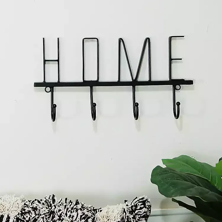 Hooks-Kirklands Home Black Metal Home Wall Hooks