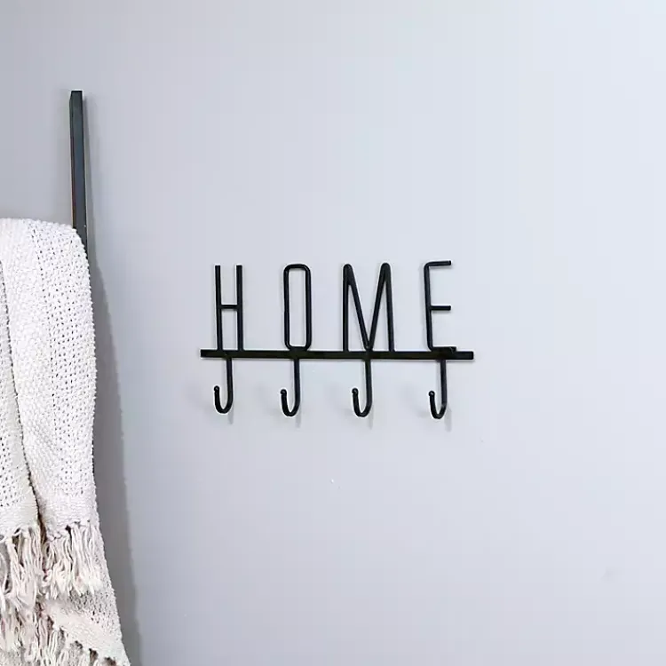 Hooks-Kirklands Home Black Metal Home Wall Hooks