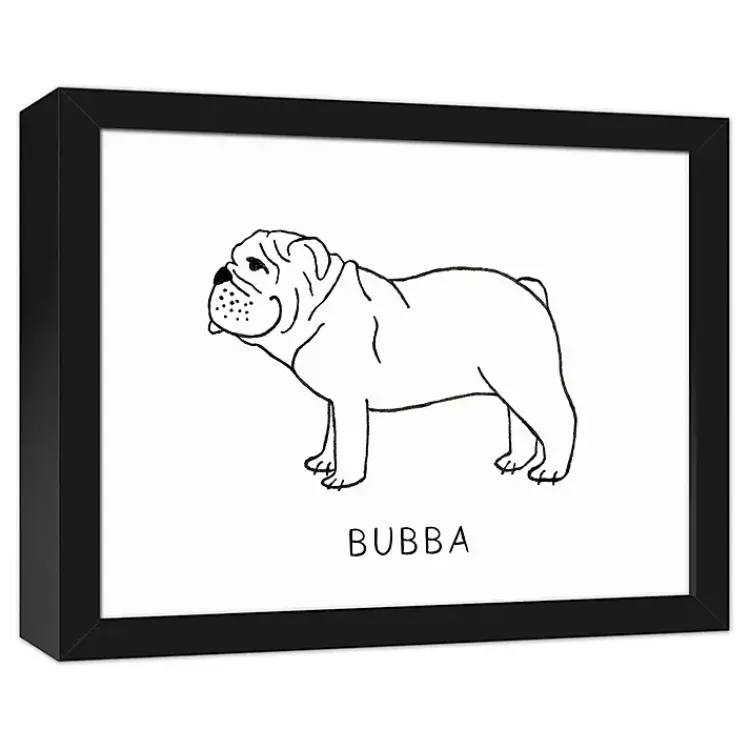 Wall Quotes & Signs-Kirklands Home Personalized Bulldog Framed Wall Plaque