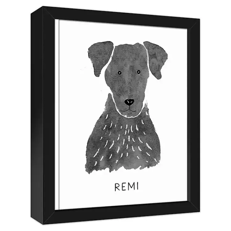 Wall Quotes & Signs-Kirklands Home Personalized Black Labrador Canvas Wall Plaque