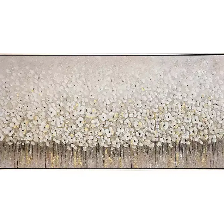 Canvas Art-Kirklands Home Dancing Flowers Textured Canvas Art Print