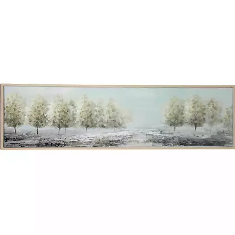 Framed Art-Kirklands Home Tree Line Landscape Framed Canvas Art Print