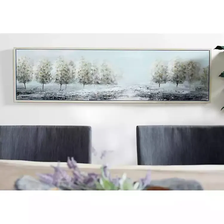 Framed Art-Kirklands Home Tree Line Landscape Framed Canvas Art Print