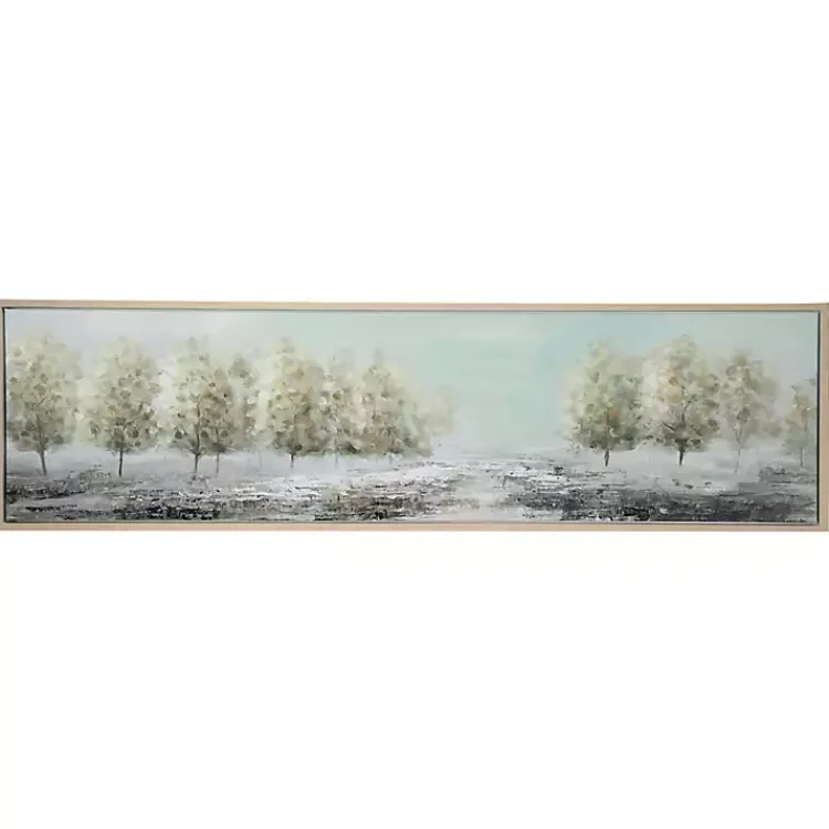 Framed Art-Kirklands Home Tree Line Landscape Framed Canvas Art Print