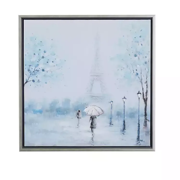 Framed Art-Kirklands Home Rainy Paris Blues Transitional Framed Wall Art