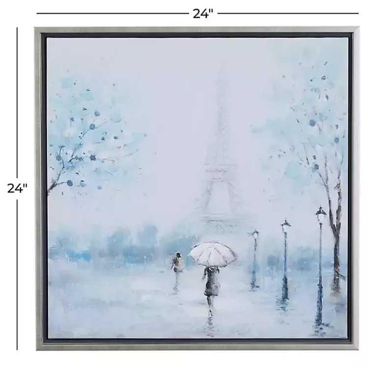 Framed Art-Kirklands Home Rainy Paris Blues Transitional Framed Wall Art