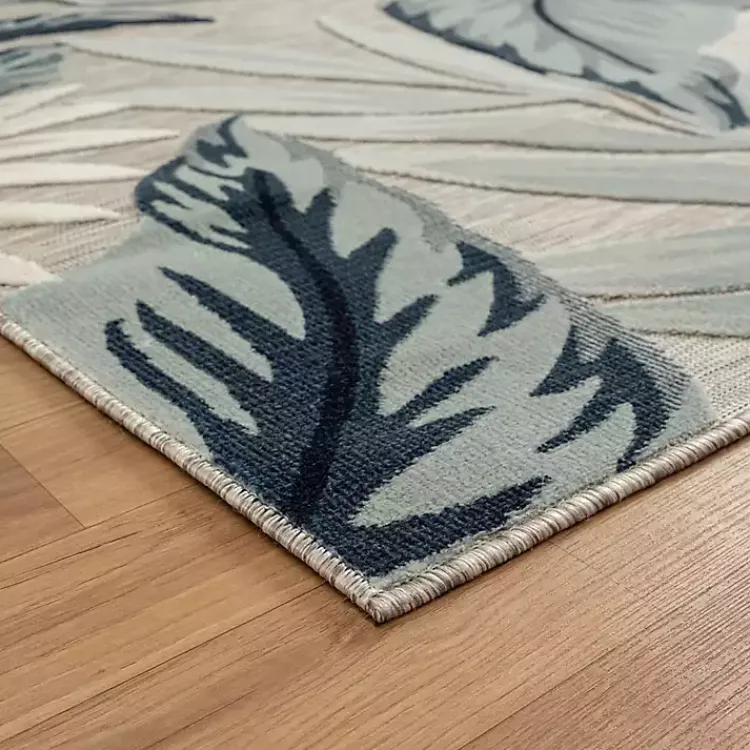 Outdoor Rugs-Kirklands Home Ferns and Palms Indoor/Outdoor Area Rug, 5x7