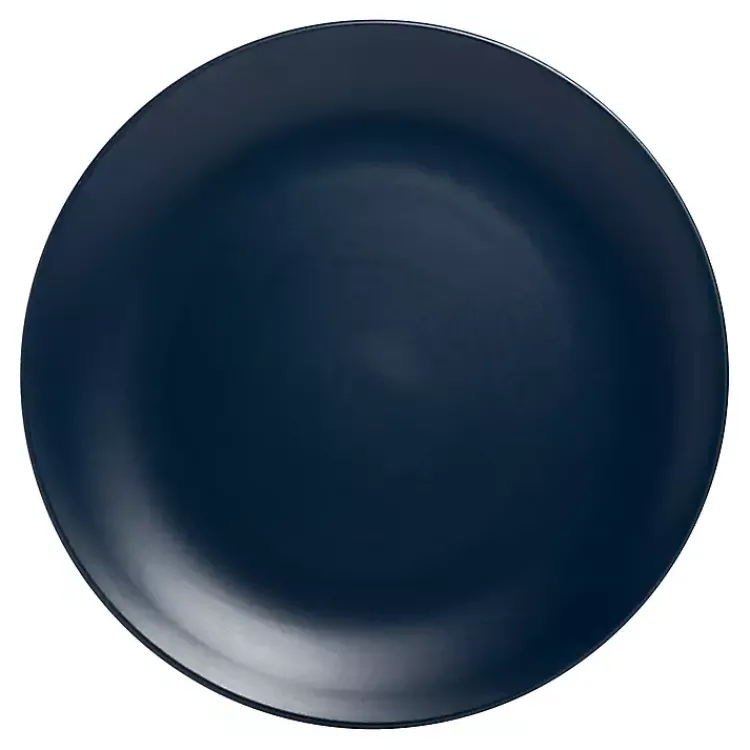 Dinnerware-Kirklands Home Dark Classic Coupe Dinner Plates, Set of 6 Blue
