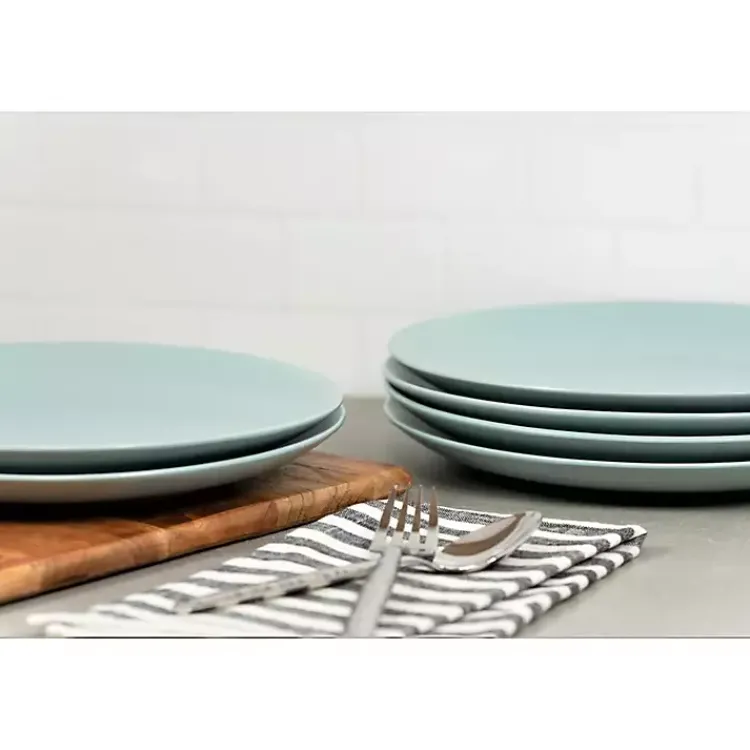 Dinnerware-Kirklands Home Mineral Classic Coupe Dinner Plates, Set of 6 Blue