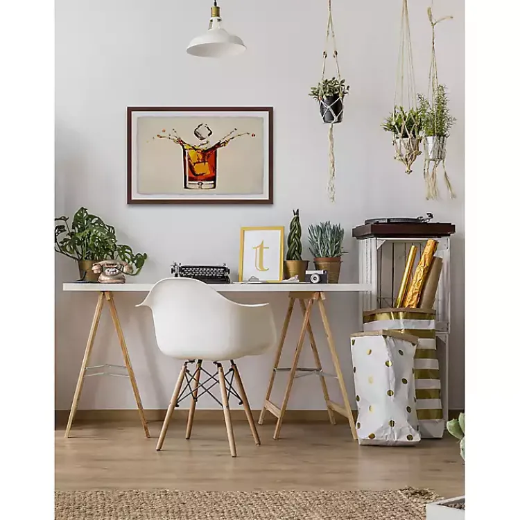 Framed Art-Kirklands Home Whiskey Splash Framed Wall Art